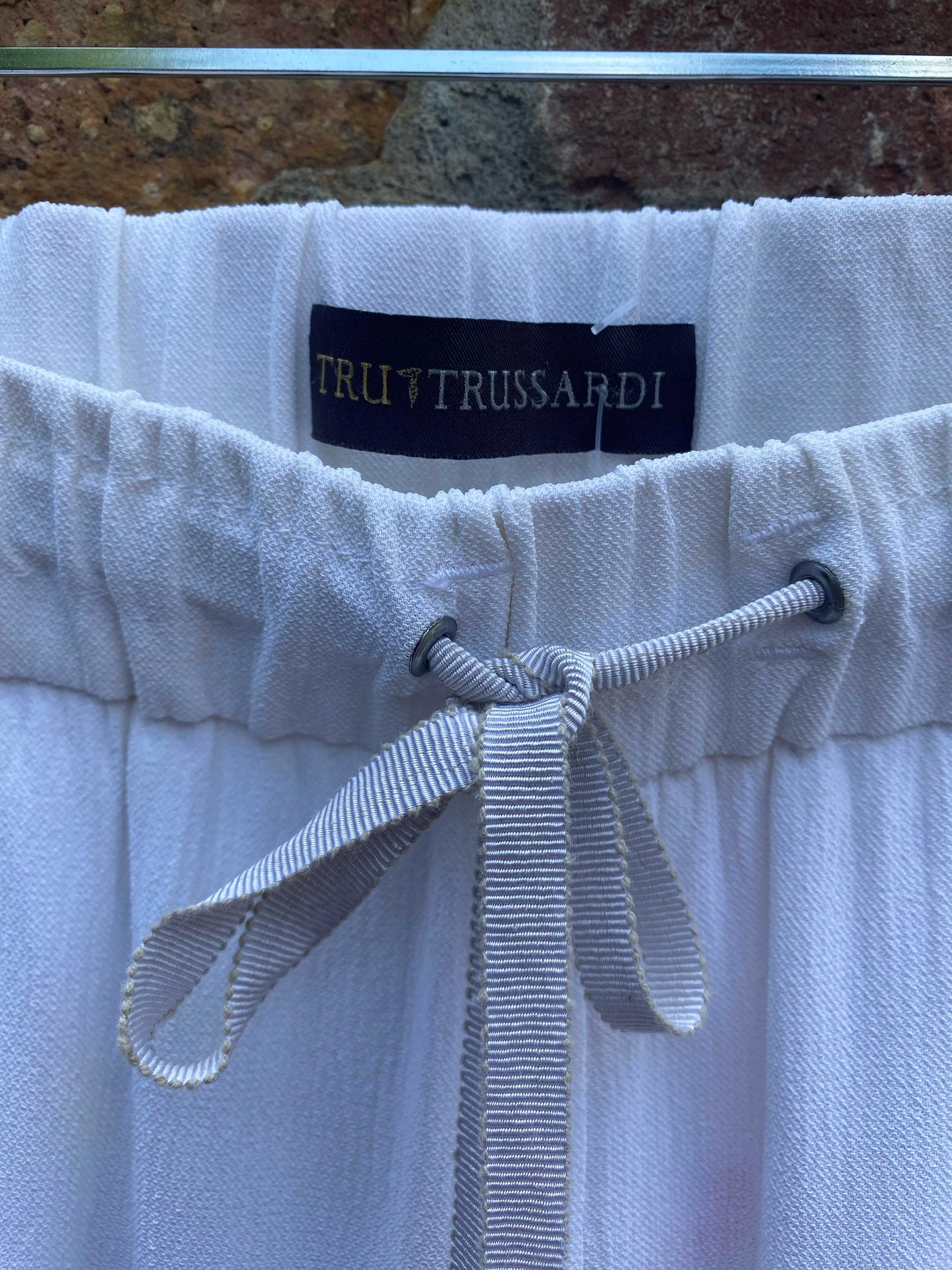 tru trussardi crepe joggers