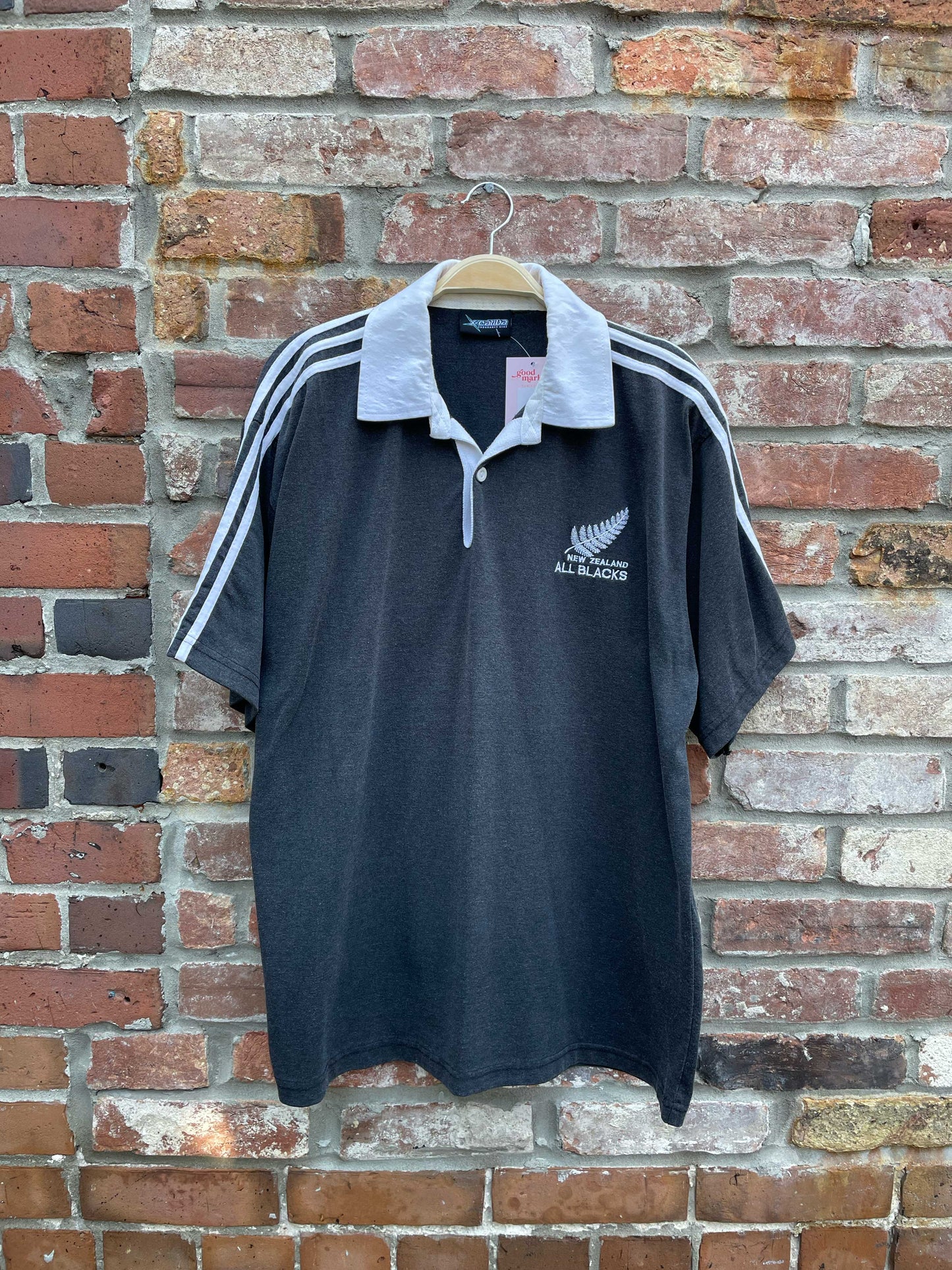 vintage new zealand all blacks caliba polo