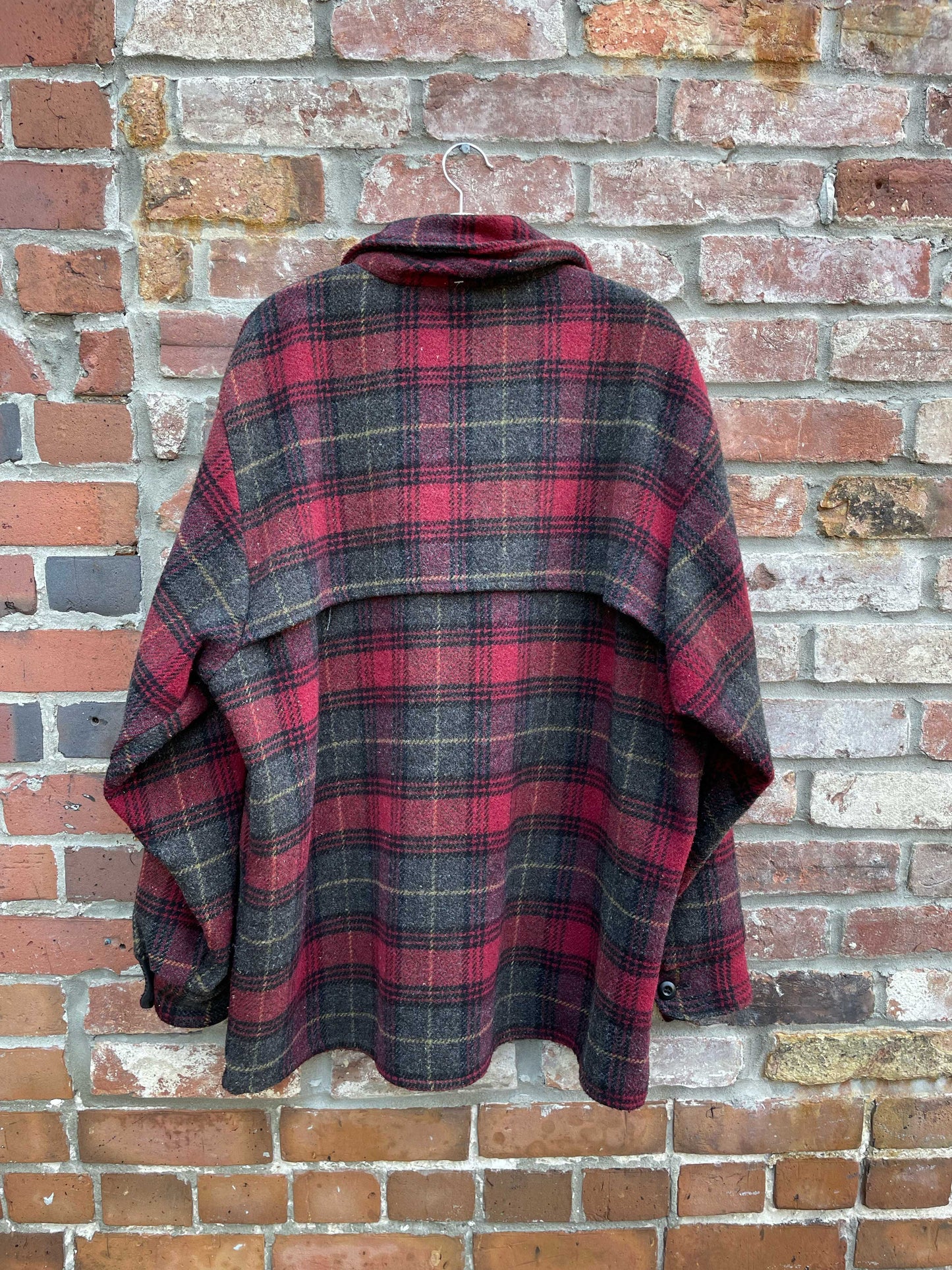 vintage codet wool flannel plaid shirt jacket