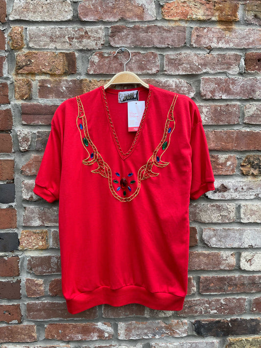 vintage caviar bejewelled tee