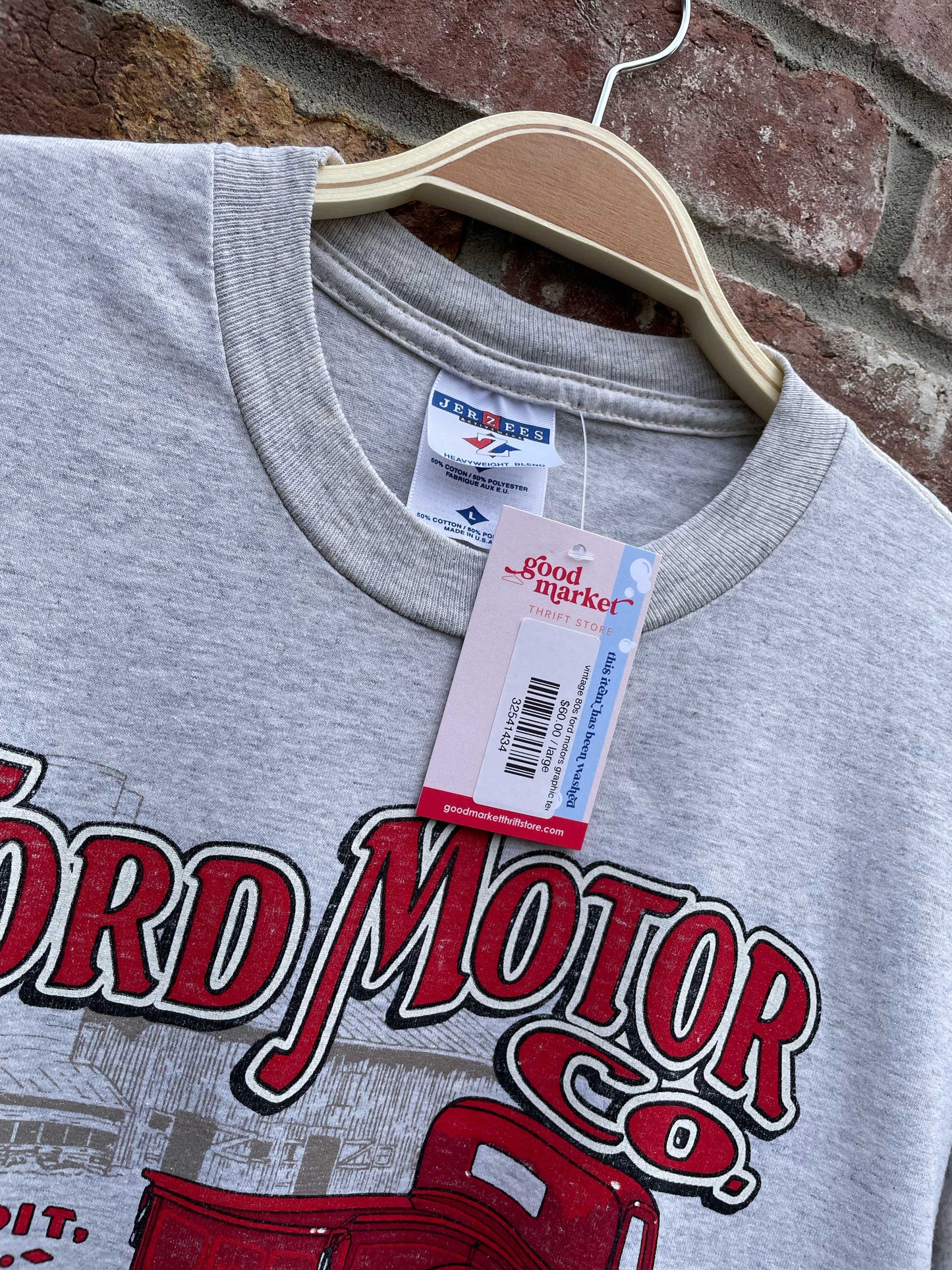 vintage 80s ford motors single stitch tee