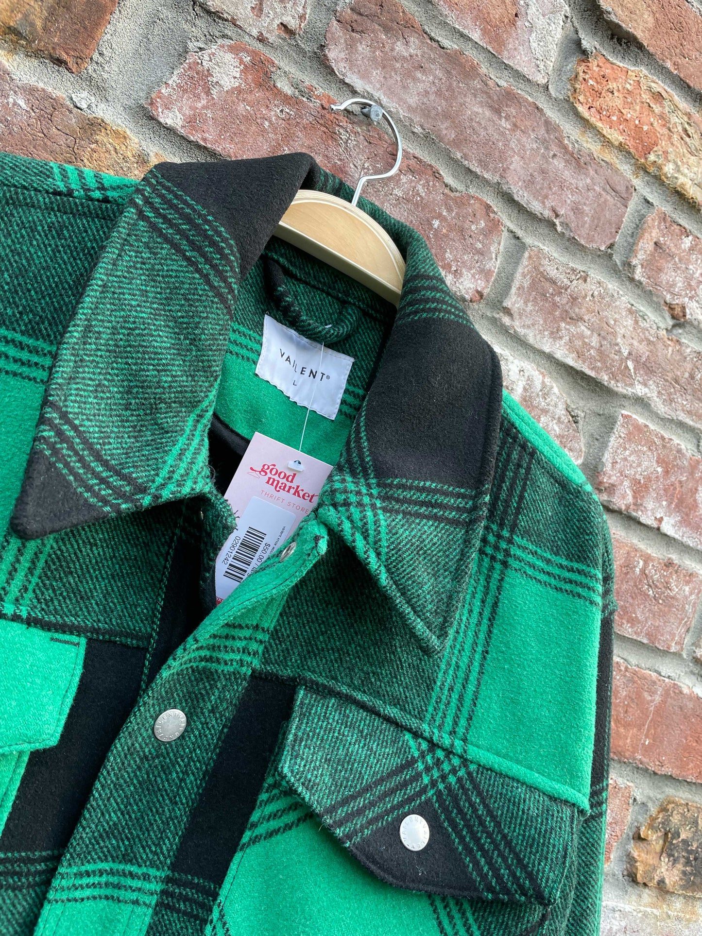 vailent knox wool blend plaid scandi shirt jacket