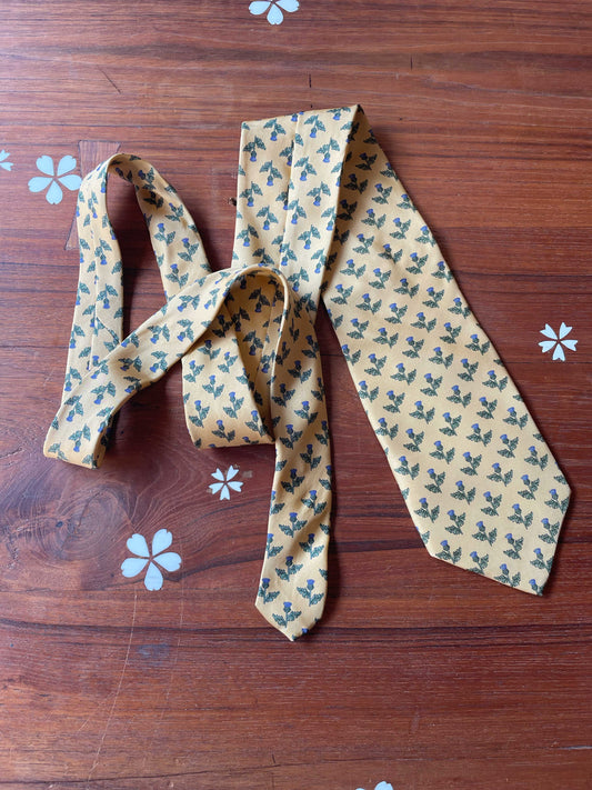 vintage beaufort tie rack silk thistle tie