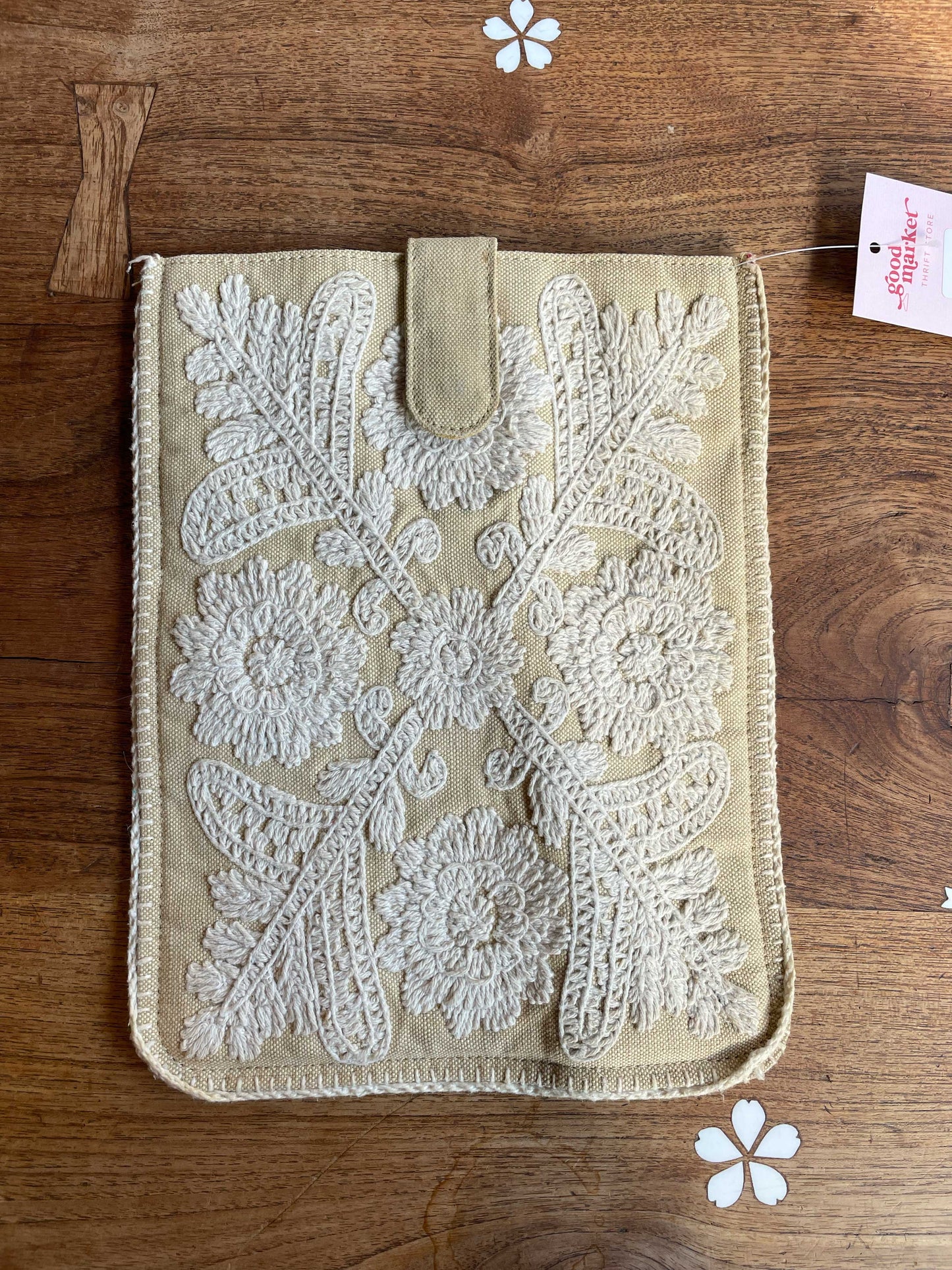 anthropologie embroidered india ipad cover