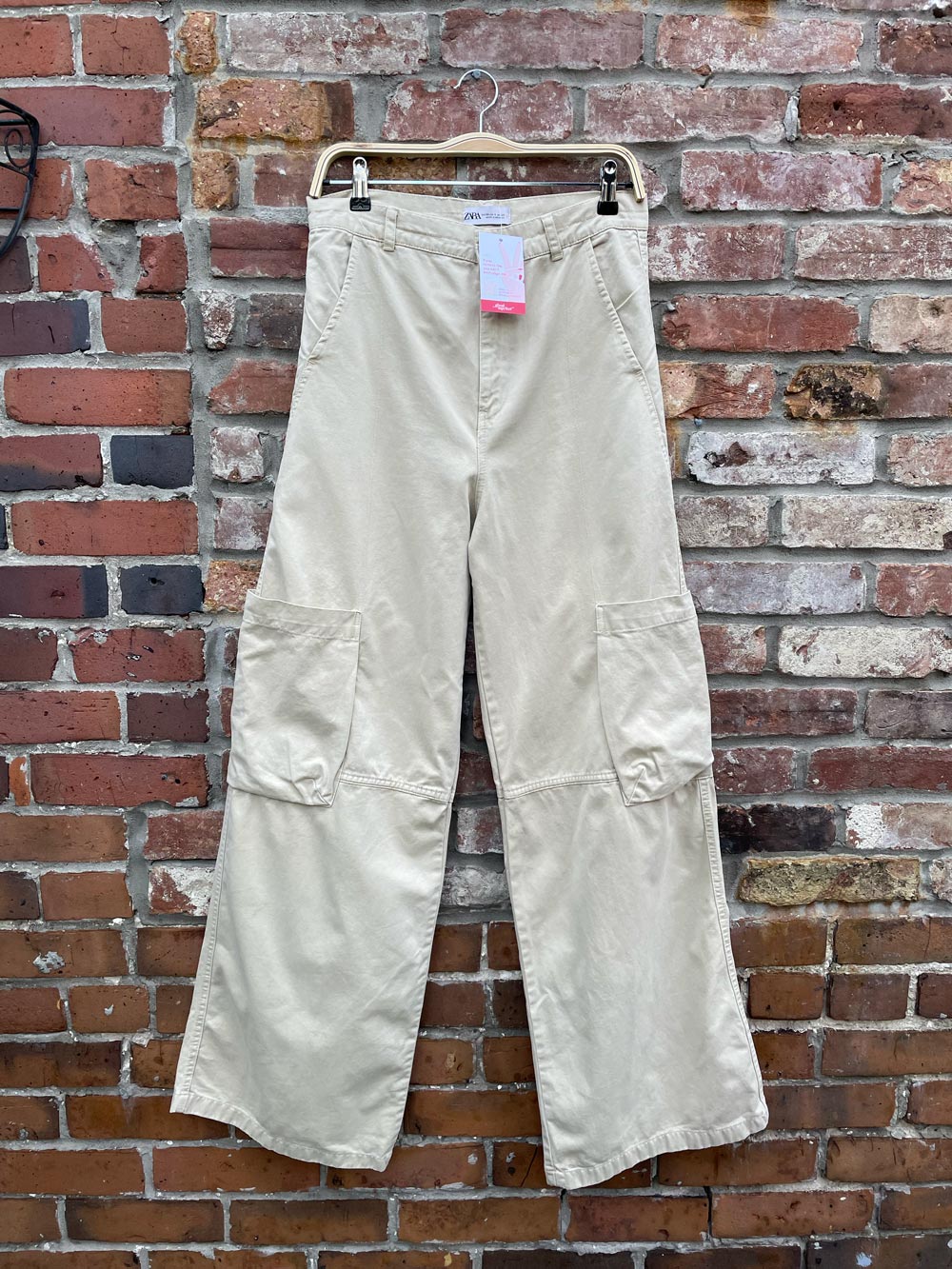 zara wide leg cargo pants