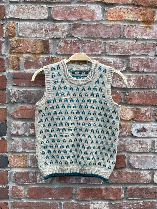 vintage hand-knit sweater vest