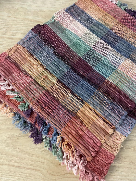 set of 6 woven boho placemats