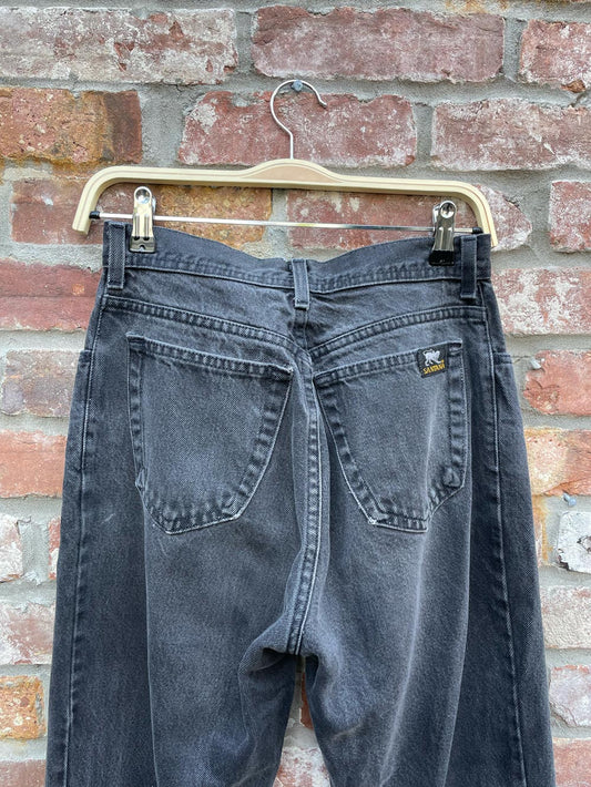 vintage santana parasuco zipper cuff high rise jeans