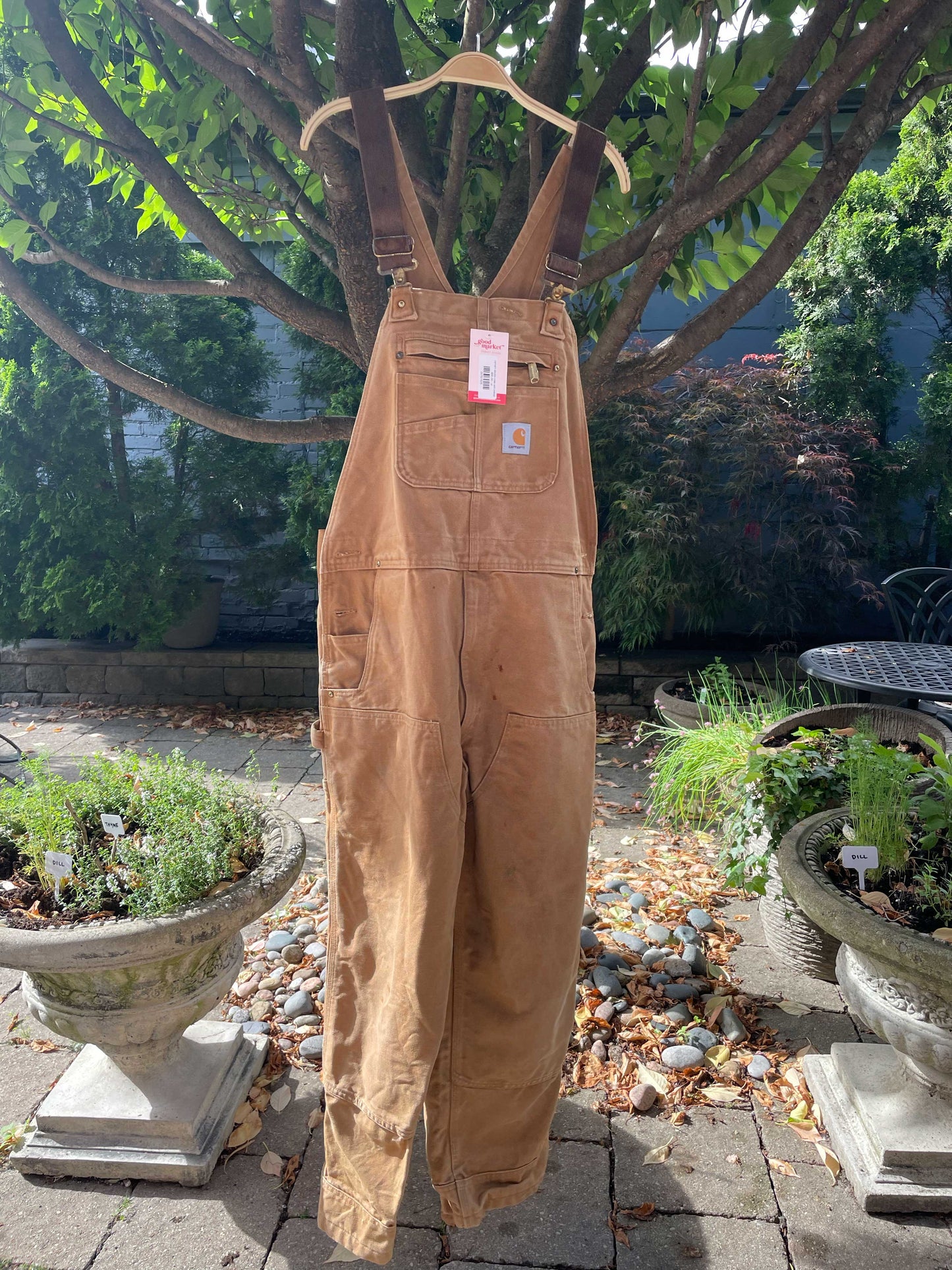 carhartt double knee twill overalls