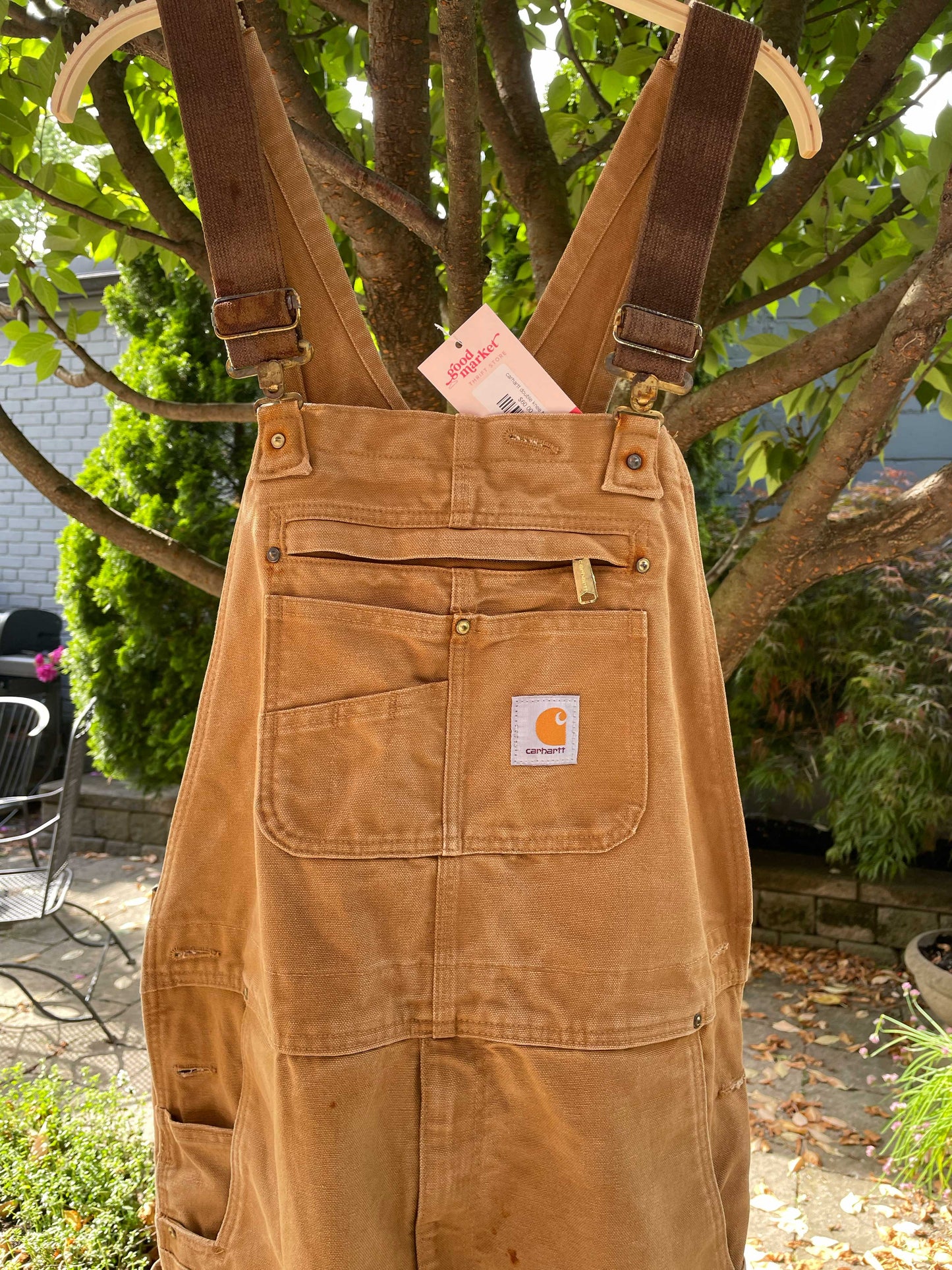 carhartt double knee twill overalls