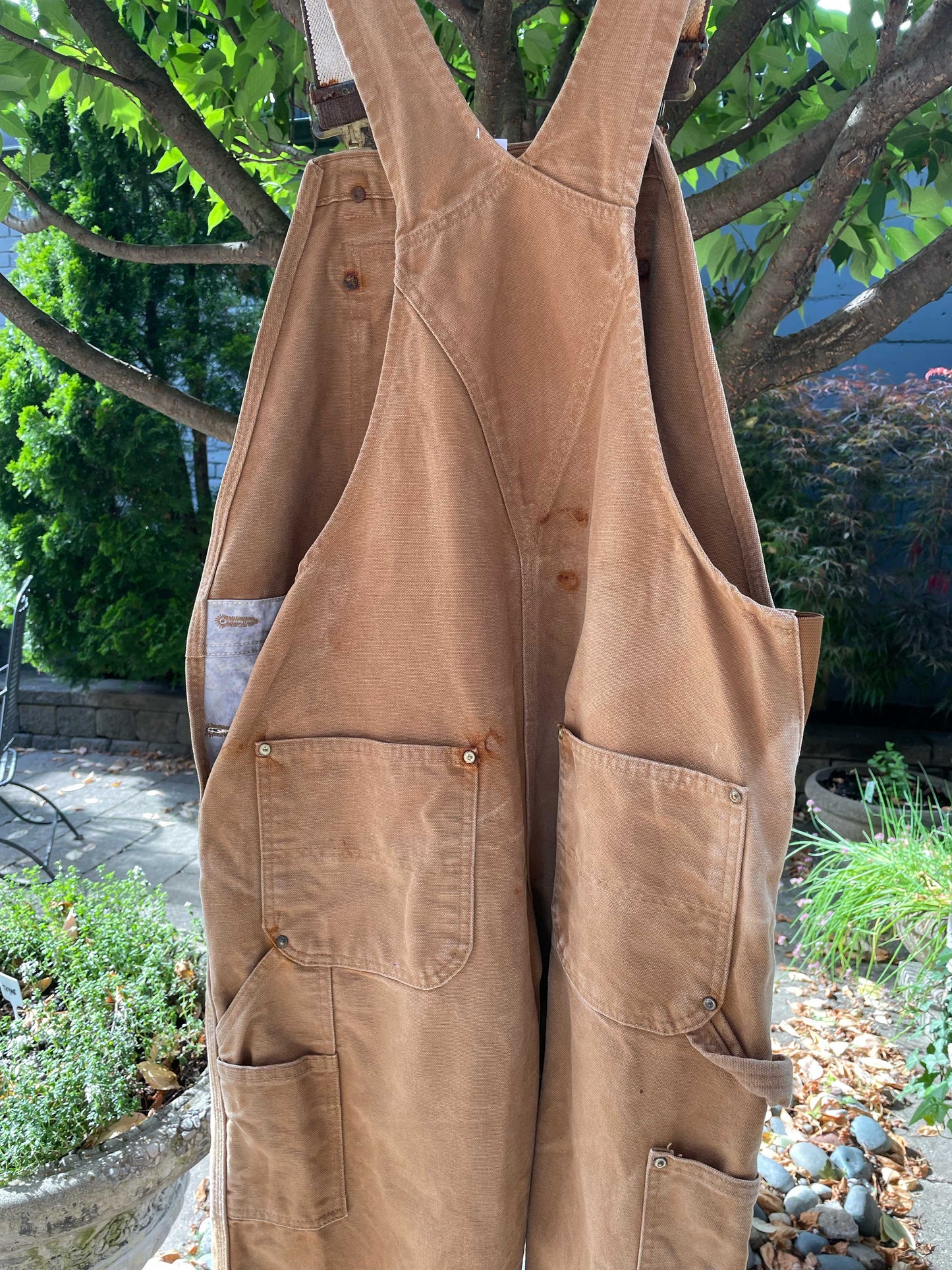 carhartt double knee twill overalls