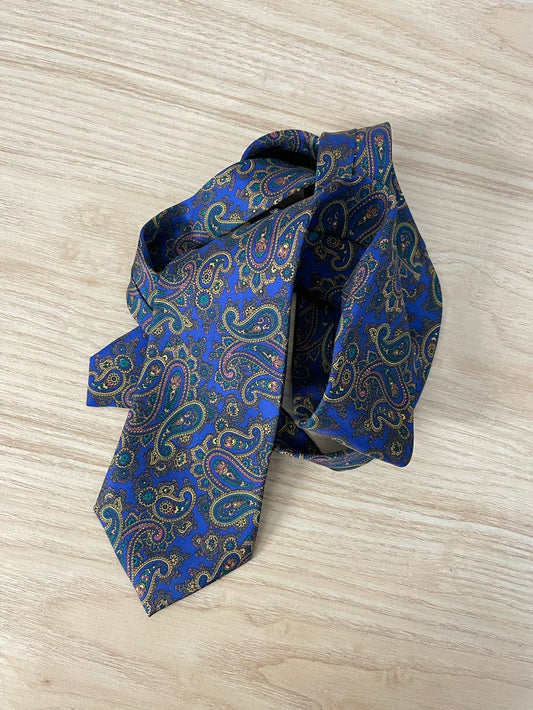 vintage bay club italy paisley silk tie