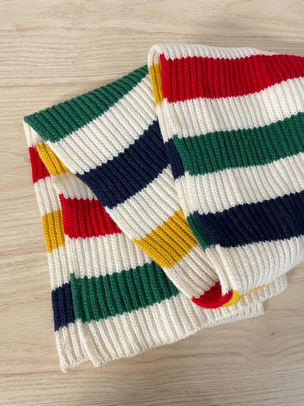 hbc stripes chunky knit scarf