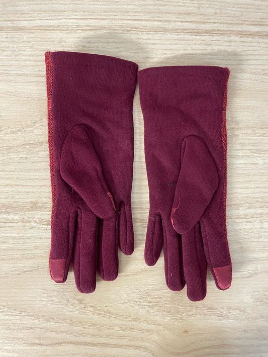 harness cuff red fleece lined gloves