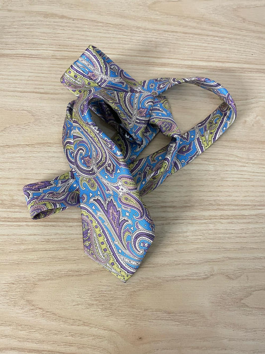 sarar italy silk paisley tie