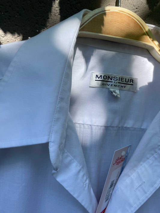 vintage givenchy monsieur white shirt