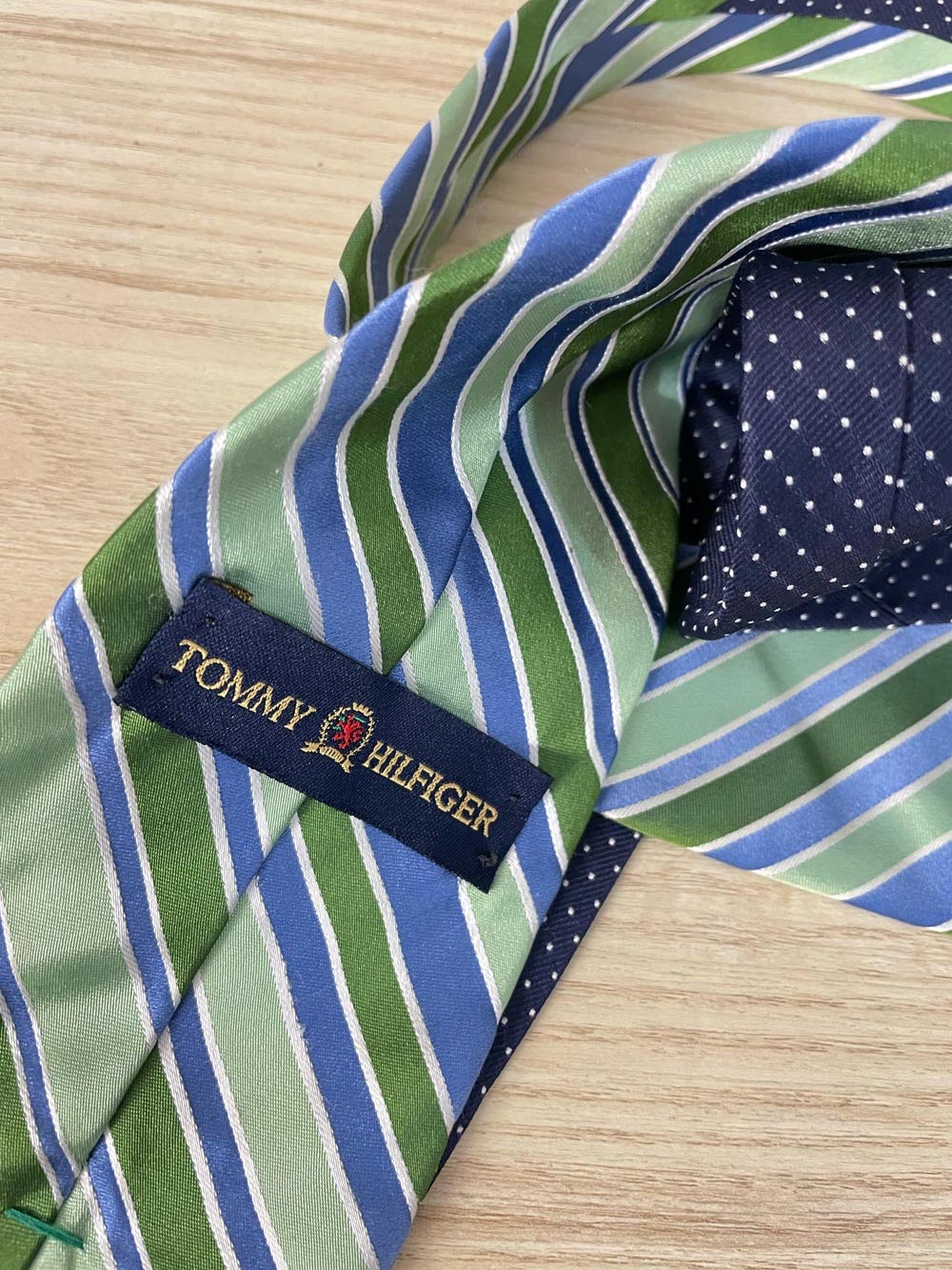 tommy hilfiger silk stripe tie