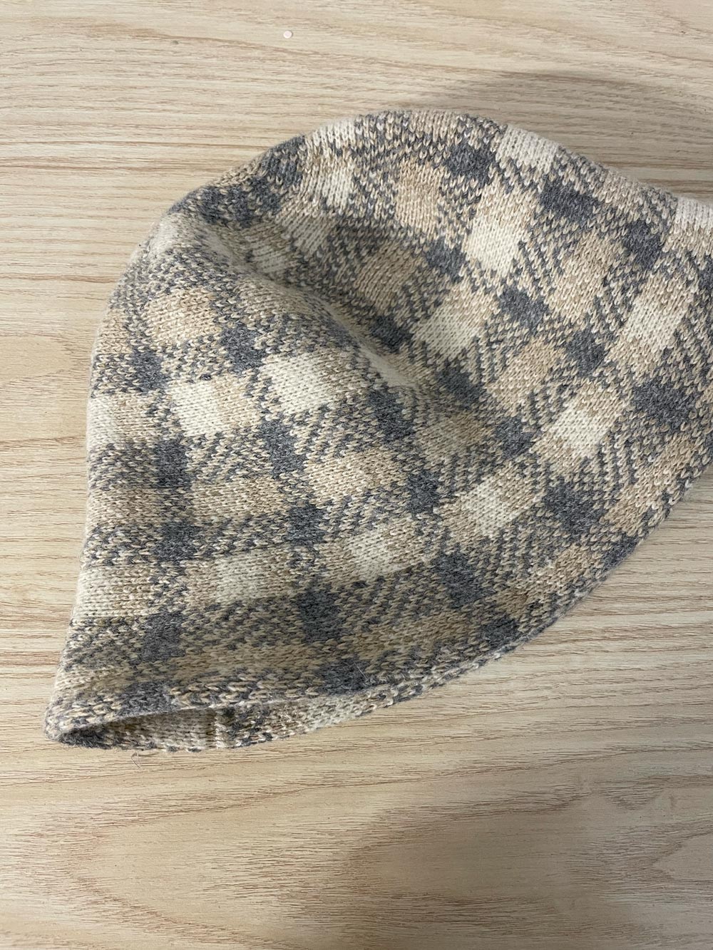 san diego wool-blend plaid bucket hat