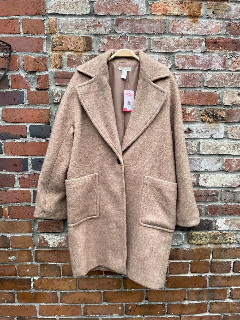 h&m wool-blend oversized coat