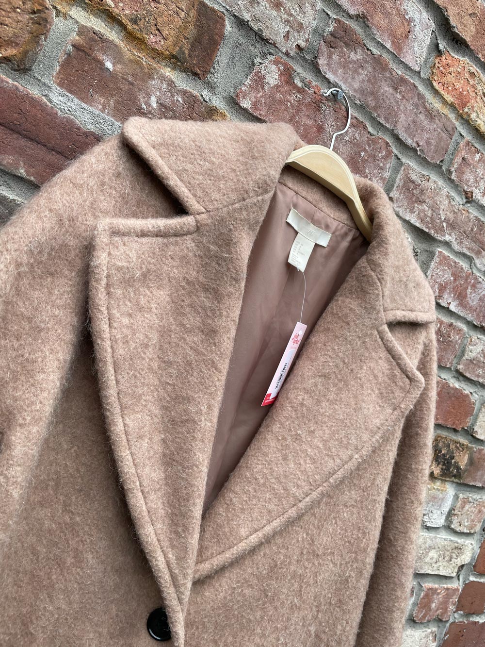 h&m wool-blend oversized coat