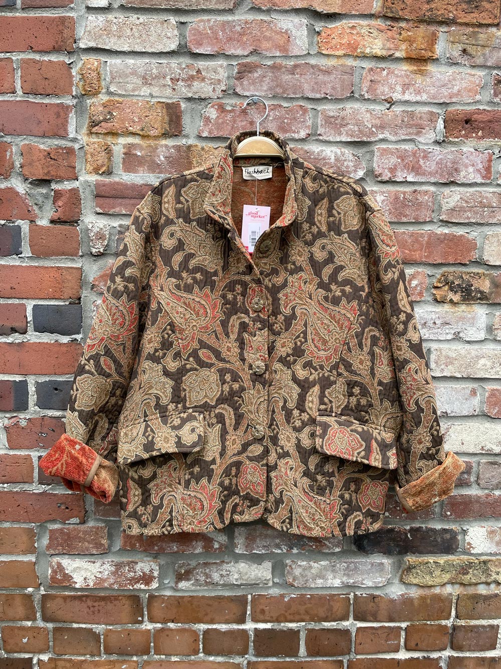 vintage 90s flashback boxy tapestry jacket