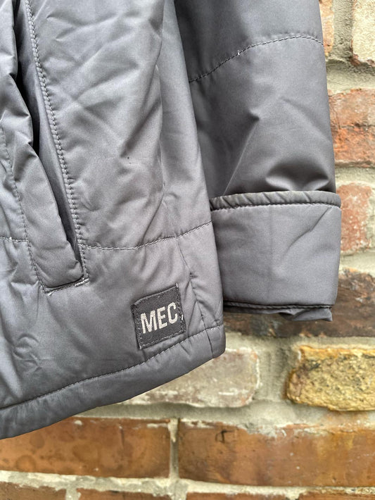 mec snap button puffer shirt jacket