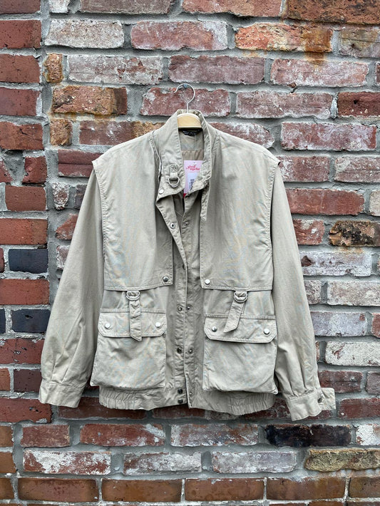 vintage sportcrest gorpcore utility twill jacket