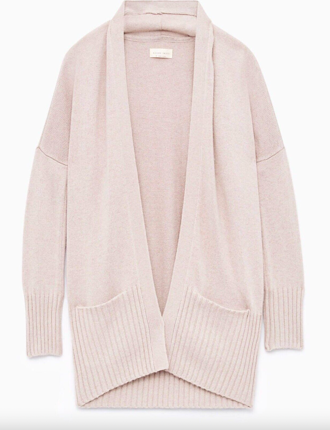 talula lenox cashmere angora open cardigan