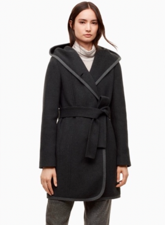 wilfred borda wool-cashmere hooded coat