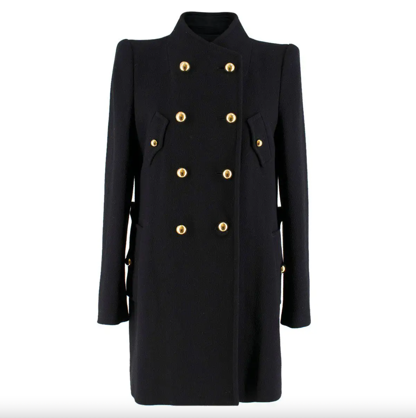 phillip lim black wool structured double breasted coat