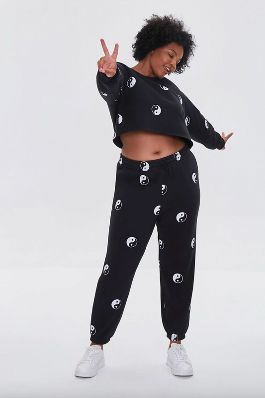 forever 21 yin yang joggers