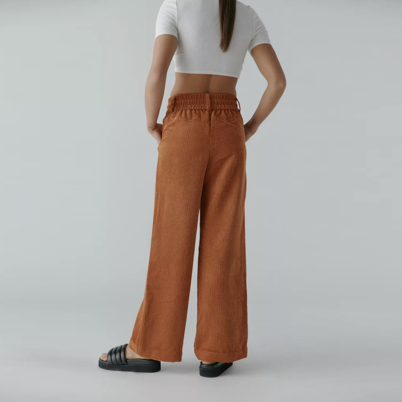 UO bdg jessie cord pull on wide leg pant