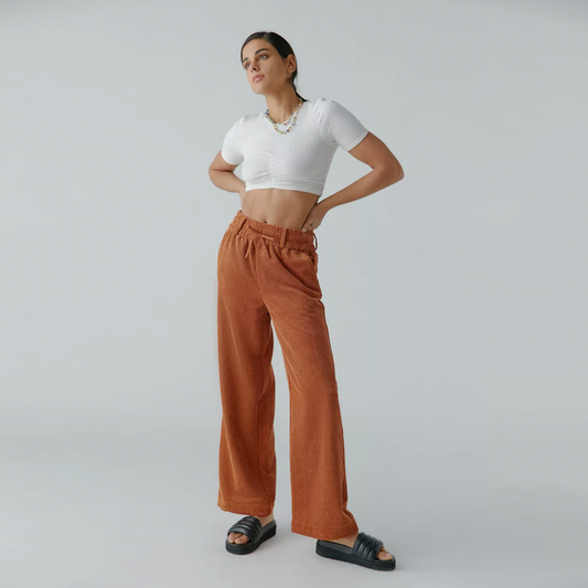 UO bdg jessie cord pull on wide leg pant