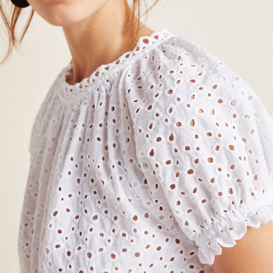 velvet by graham and spencer pamela eyelet blouse