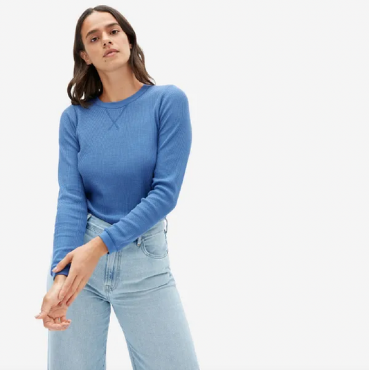 everlane the organic waffle ls tee