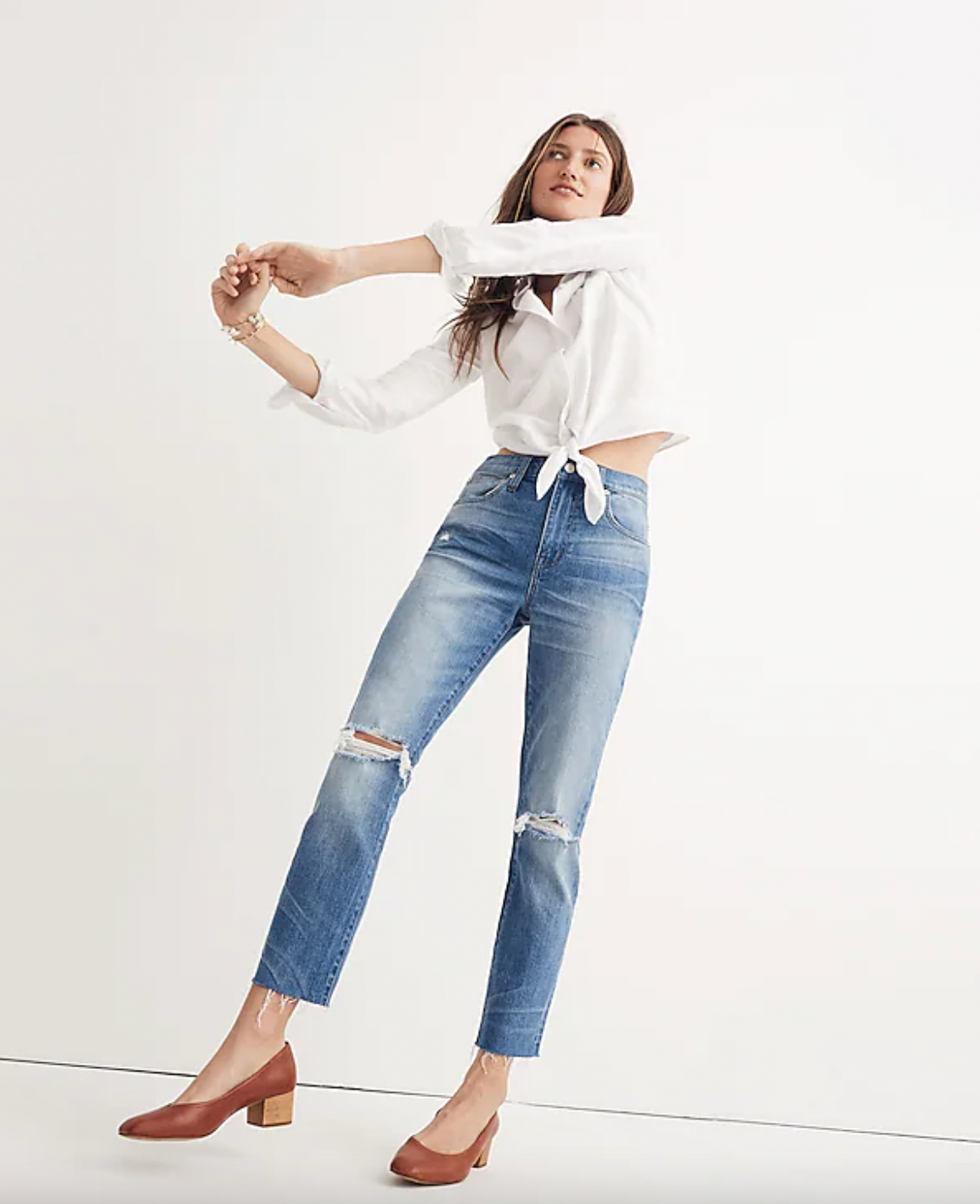 madewell the high rise slim boyjean