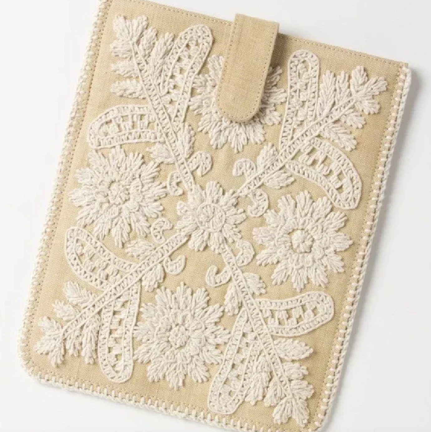 anthropologie embroidered india ipad cover