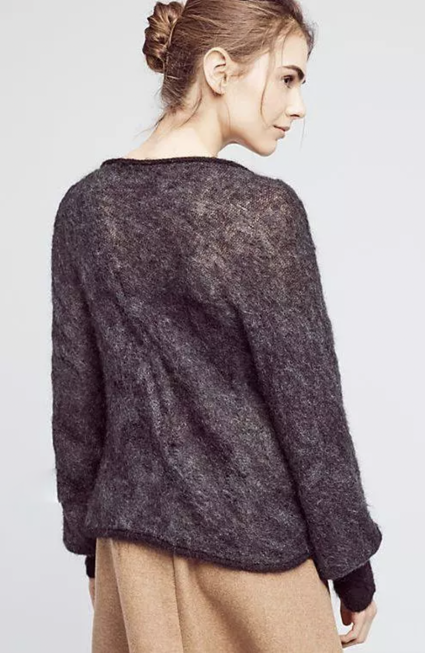 anthro troubaour mohair-wool blend sweater