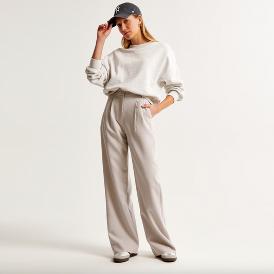 abercrombie sloane tailored wide leg pant