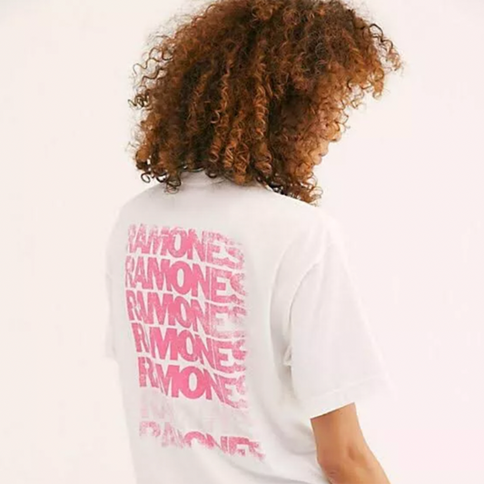 daydreamer for free people ramones crop tee