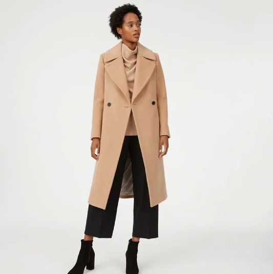 club monaco daylina classic wool-blend coat