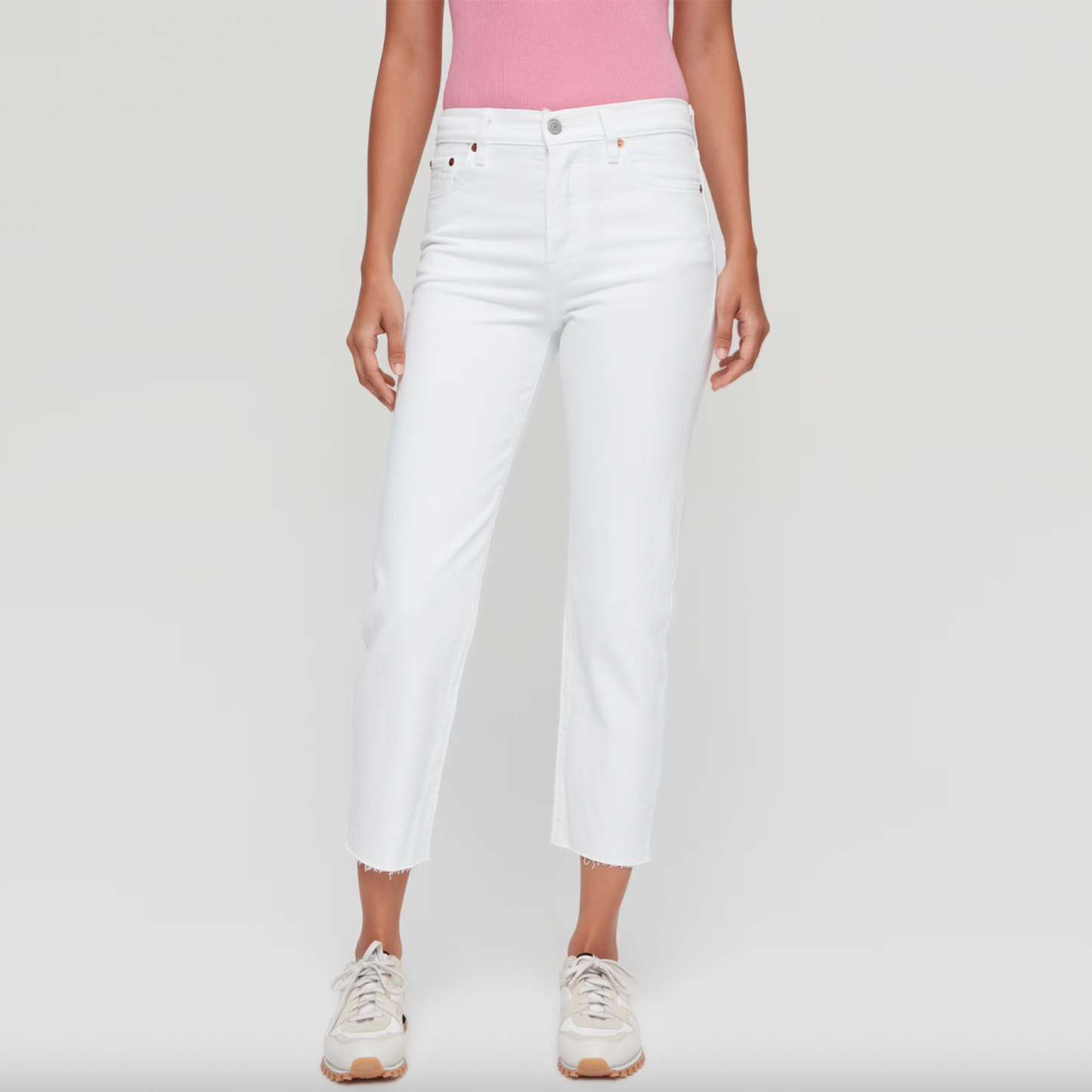 levi's wedgie straight white jeans