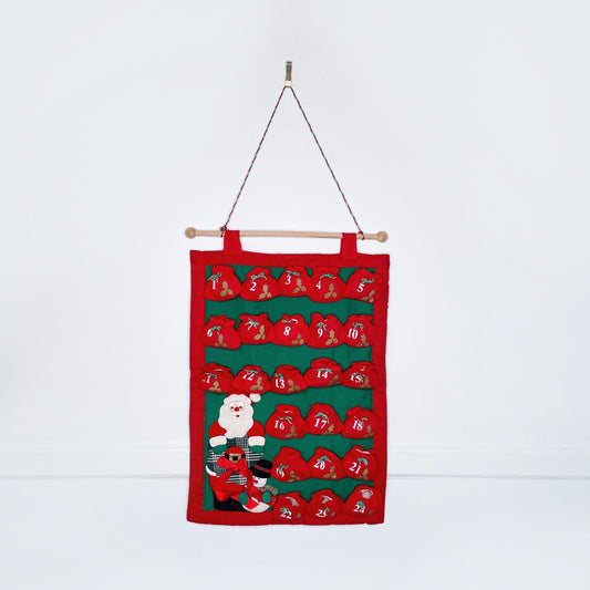 vintage hanging advent calendar