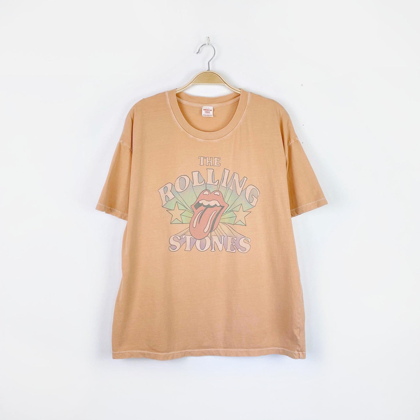 ae x rolling stones oversized boyfriend tee