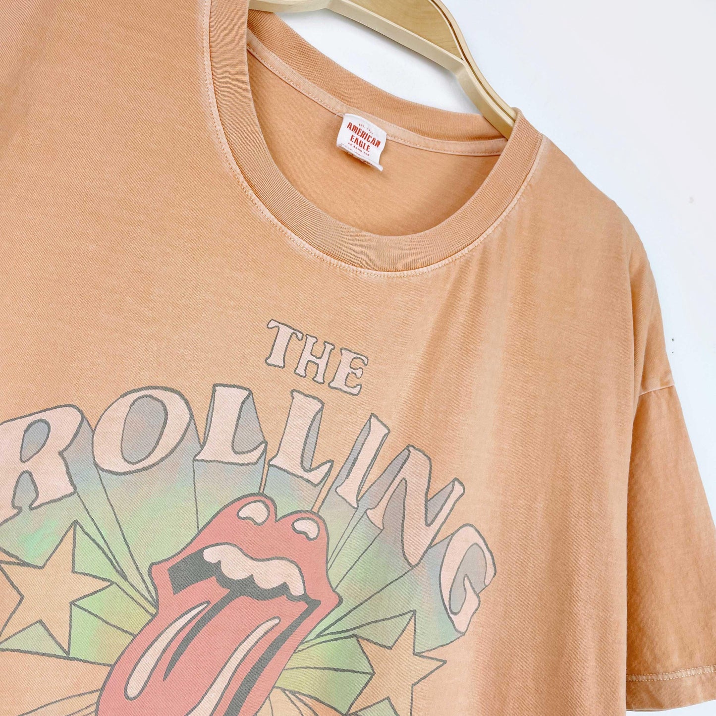 ae x rolling stones oversized boyfriend tee