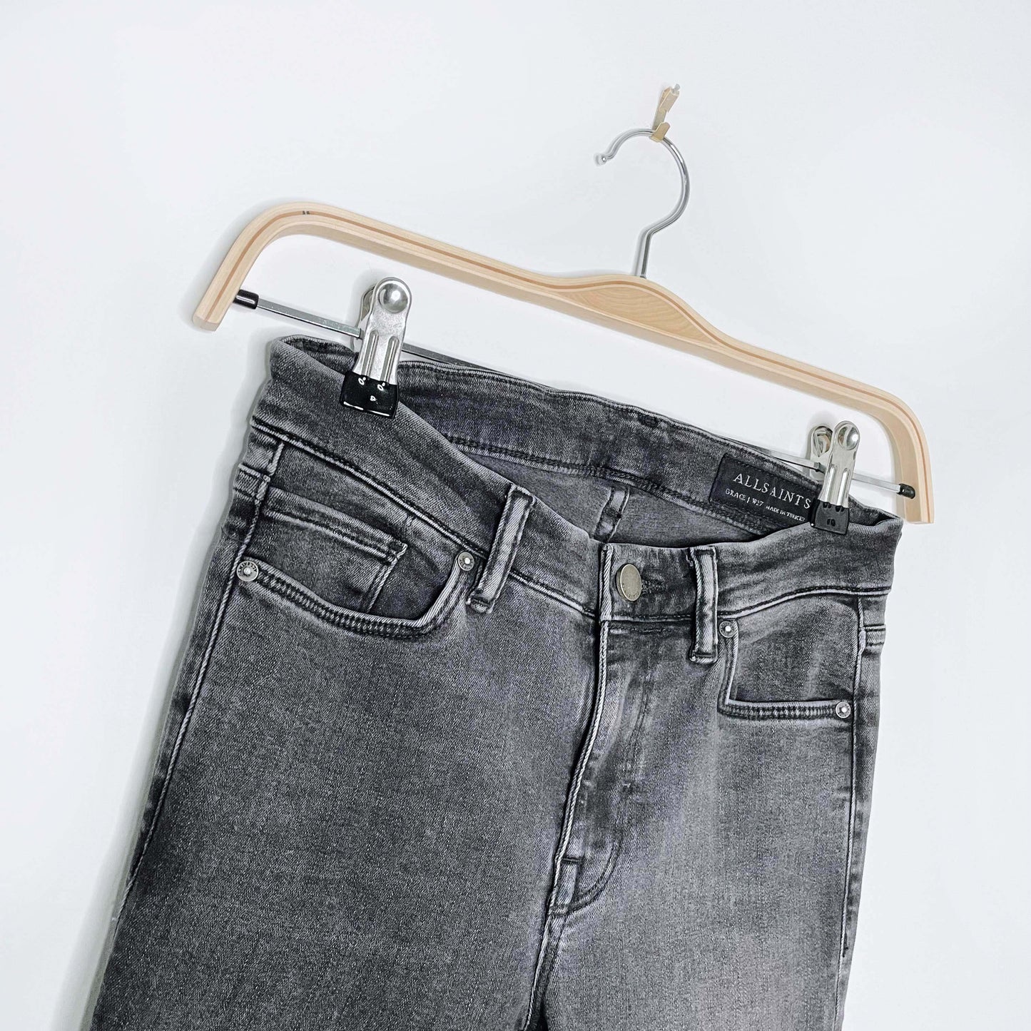 rework x all saints 70's flare jeans