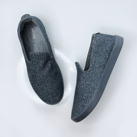 allbirds grey wool men's wool loungers 0121 - size M12