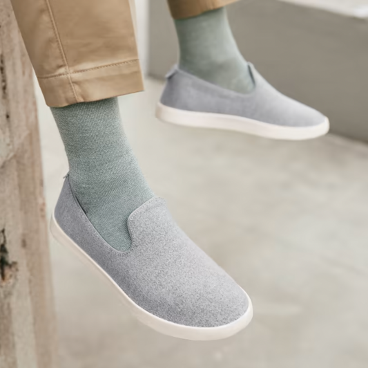 allbirds grey wool men's wool loungers 0121 - size M12