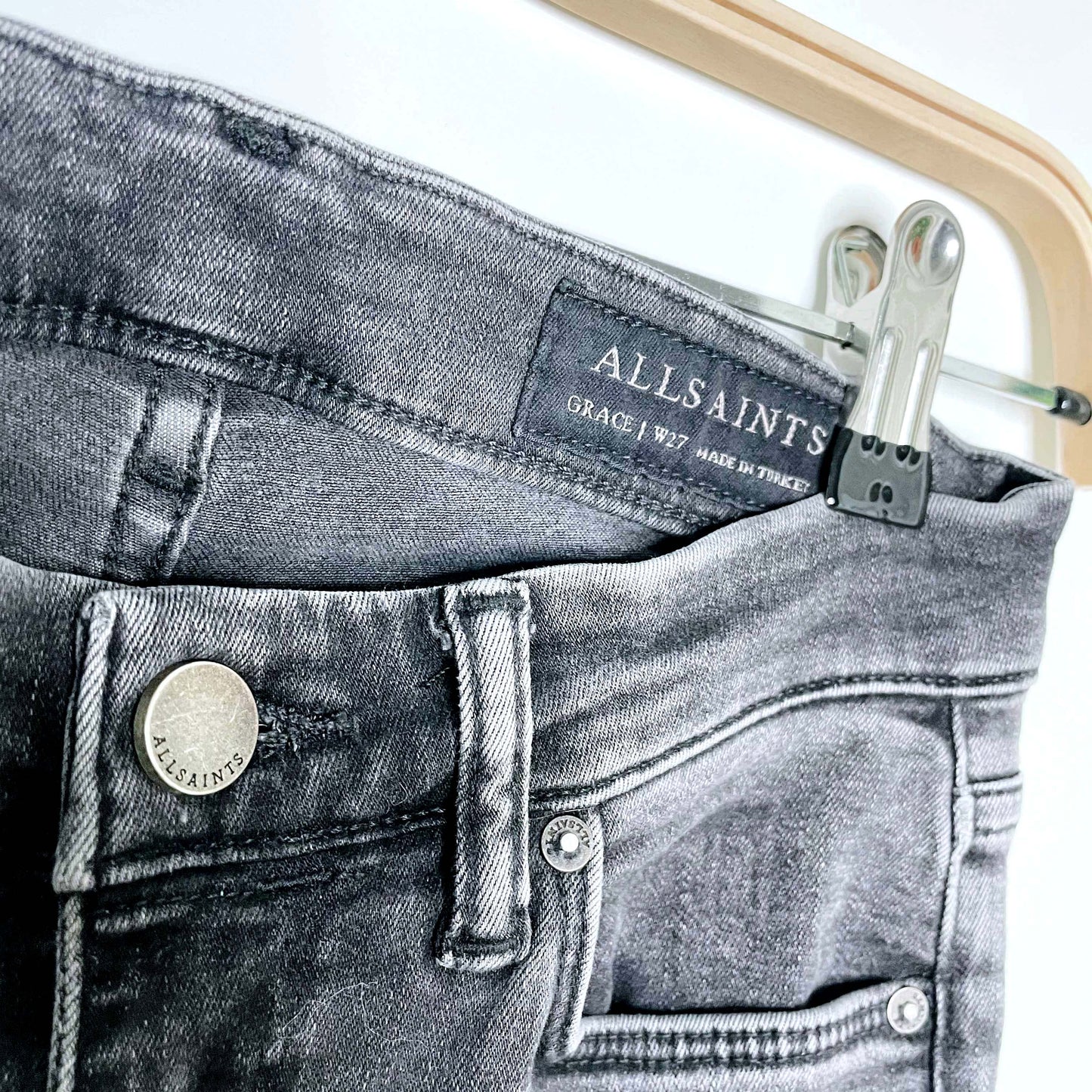 rework x all saints 70's flare jeans