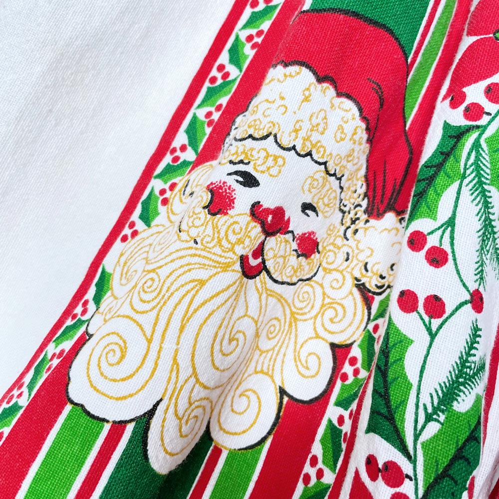 vintage kids santa holiday apron